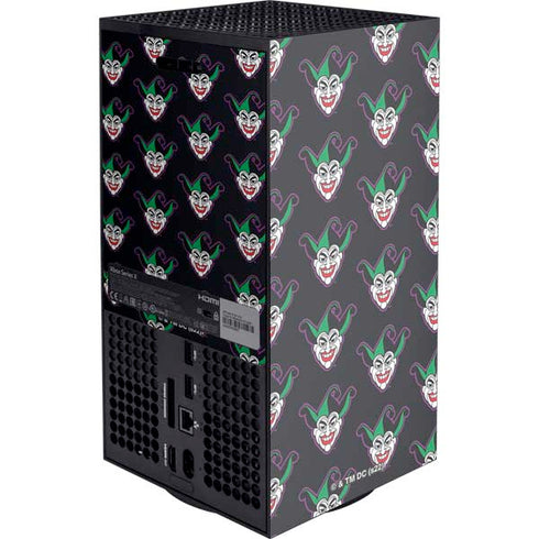 DC Comics The Joker Logo Pattern XBox Series X Digital Edition Console Skin